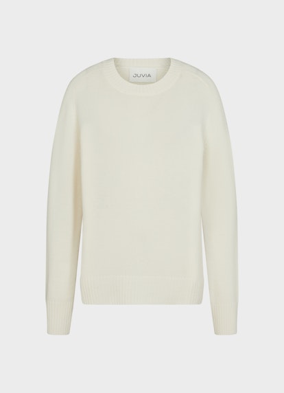 Regular Fit Knitwear Cashmere Blend - Pullover eggshell