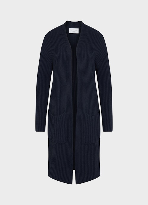 Regular Fit Strick Cashmere Blend - Cardigan navy