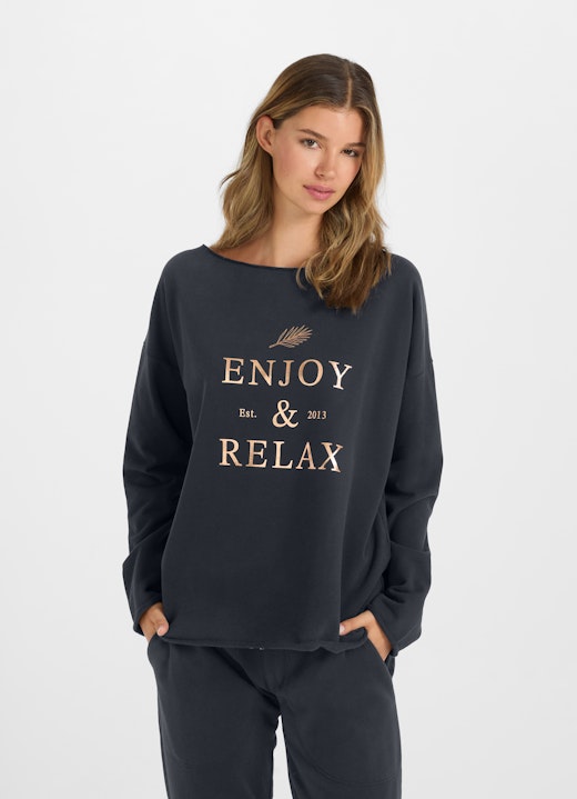 Loose Fit Sweatshirts Sweatshirt navy