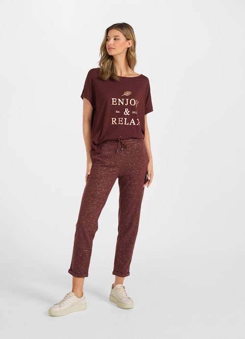 Casual Fit Hosen Casual Fit - Sweatpants merlot