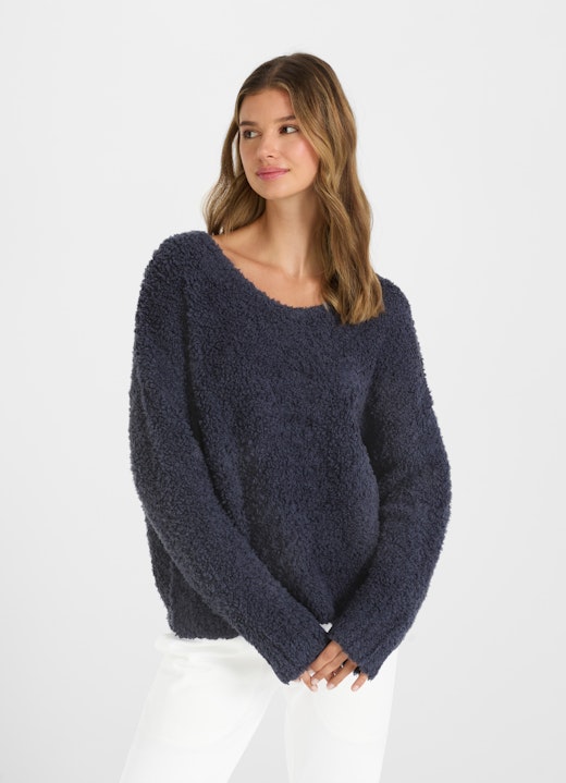 Regular Fit Knitwear Pullover blue indigo