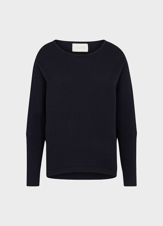 Casual Fit Knitwear Cashmere Blend - Pullover navy