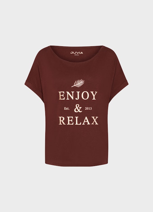 Coupe Boxy Fit T-shirts Boxy - T-shirt merlot