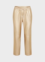 Regular Fit Hosen Tech Leather - Hose desert sand metallic