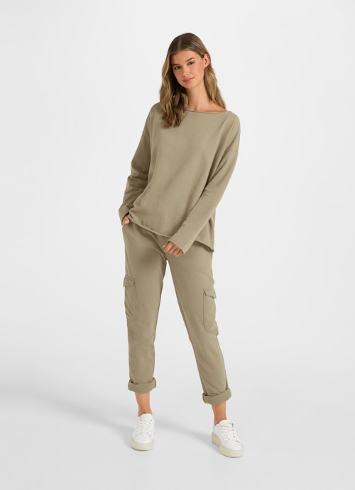 Loose Fit Pants Sweatpants olive