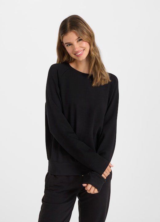 Loose Fit Sweatshirts Sweatshirt black