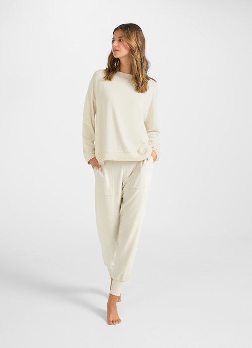 Regular Fit Hosen Nightwear - Hose eggshell