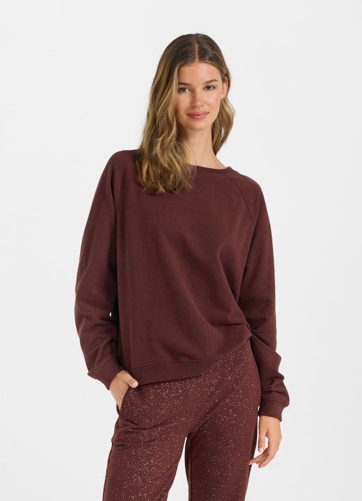 Loose Fit Sweatshirts Sweatshirt merlot