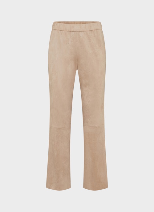 Boot Cut Pants Tech Velours -Bootcut Trousers desert sand