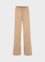 Coupe Wide Leg Fit Pantalons Monaco Baby Wool Cashmere Hose camel melange