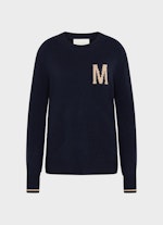 Coupe Regular Fit Maille Monaco Baby Wool Cashmere Sweater navy