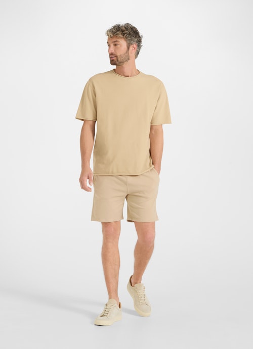 Casual Fit Sweatshirts Kurzarm Sweater camel