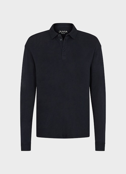 Regular Fit Longsleeves Polo Longsleeve navy