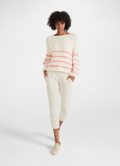 Regular Fit Strick Strick - Pullover eggshell