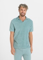 Regular Fit T-Shirts Frottee - Poloshirt slate green