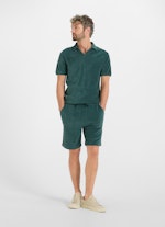 Slim Fit Shorts Frottee - Shorts pineneedle