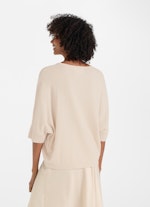 Oversized Fit Strick Cashmere Blend - Pullover almond milk