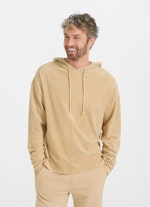 Casual Fit Sweater Frottee - Hoodie camel