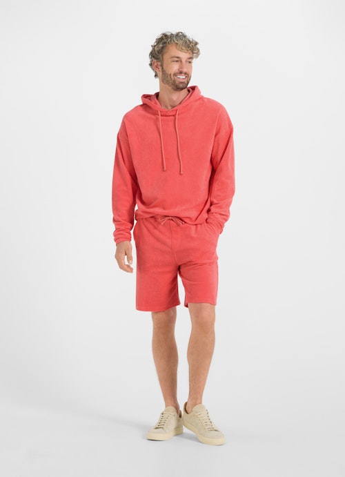 Slim Fit Shorts Frottee - Shorts fiery pink