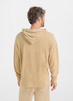 Casual Fit Sweater Frottee - Hoodie camel