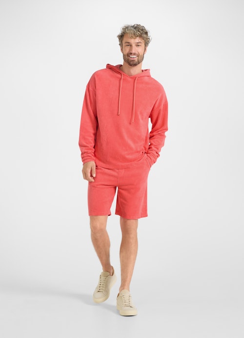 Slim Fit Shorts Terry cloth - Shorts fiery pink