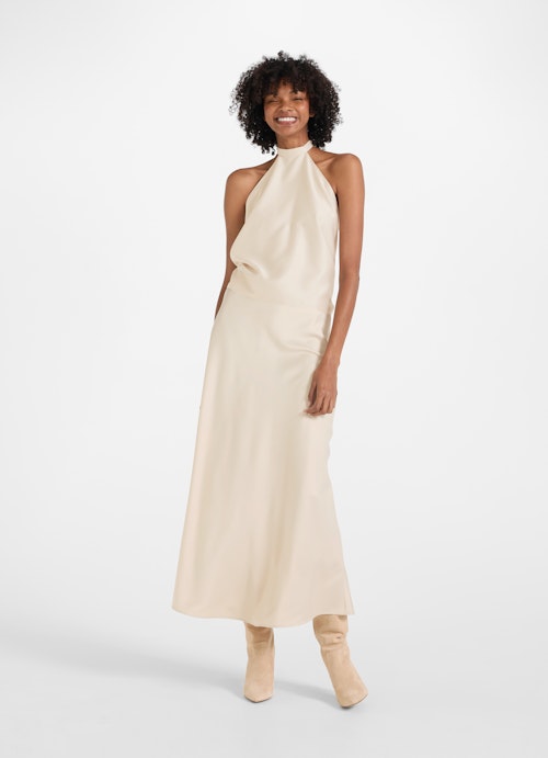 Regular Fit Röcke Satin - Maxi Rock almond milk