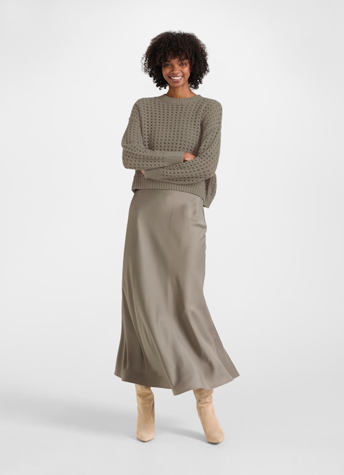 Regular Fit Skirts Satin - Maxi Skirt moon rock