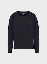 Slim Fit Sweatshirts Sweatshirt mit Puffärmeln navy glitter