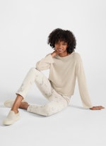 Regular Fit Pullover Viskose Blend - Sweater almond milk