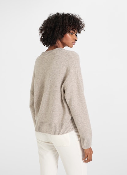 Casual Fit Strick Cashmere Blend - Pullover dusty taupe mel.