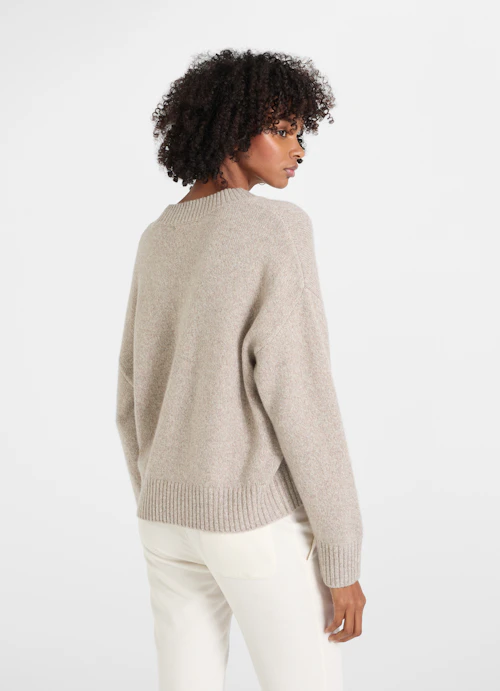 Casual Fit Knitwear Cashmere Blend - Pullover dusty taupe mel.