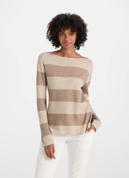 Oversized Fit Sweatshirts Cashmix - Sweater sand mel.-taupe