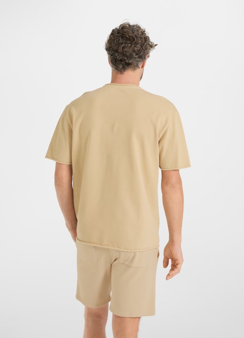 Casual Fit Sweatshirts Kurzarm Sweater camel