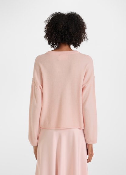 Oversized Fit Strick Cashmere Blend - Pullover pale pink