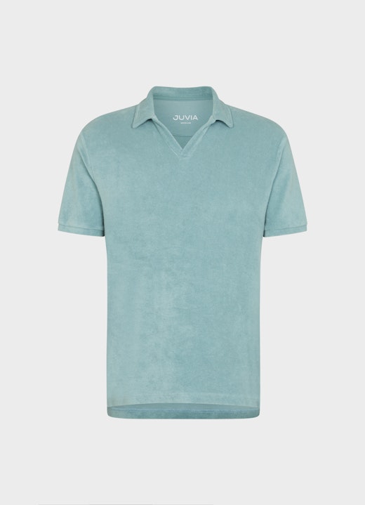 Regular Fit T-Shirts Frottee - Poloshirt slate green