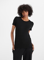 Slim Fit T-Shirts Jersey Modal - T-Shirt black