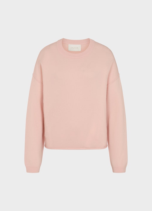 Oversized Fit Strick Cashmere Blend - Pullover pale pink