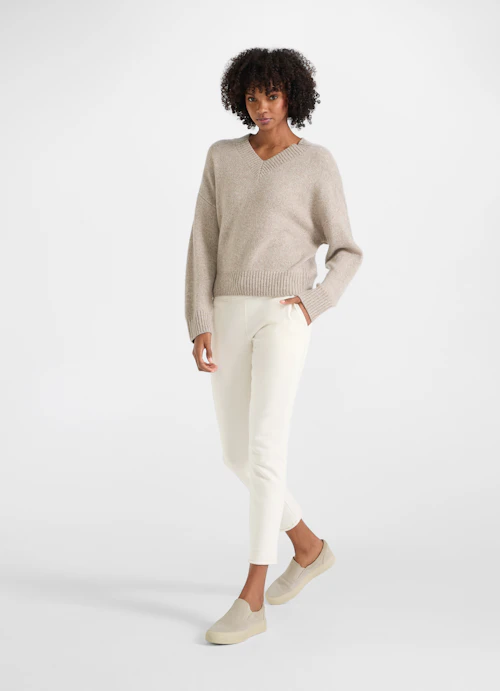 Casual Fit Knitwear Cashmere Blend - Pullover dusty taupe mel.