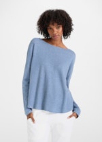 Loose Fit Sweaters Cashmix - Sweater denim melange