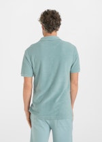 Regular Fit T-Shirts Frottee - Poloshirt slate green