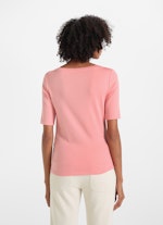 Slim Fit T-Shirts Jersey Modal - T-Shirt fresh salmon