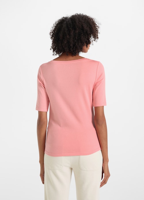 Slim Fit T-shirts Jersey Modal - T-Shirt fresh salmon