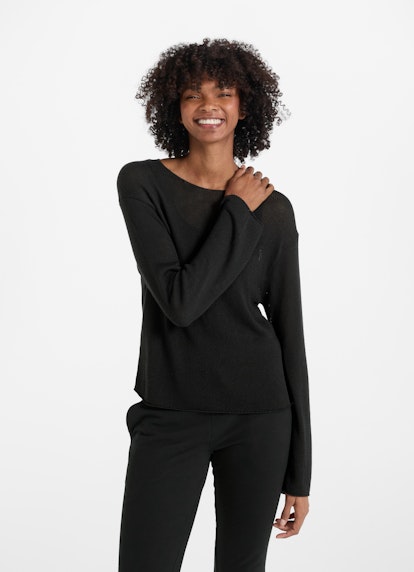 Regular Fit Pullover Viskose Blend - Sweater black