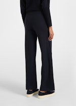 Regular Fit Pants Cashmere Blend - Knitpants navy