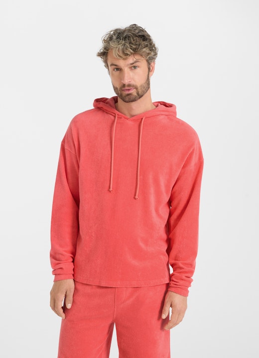 Coupe Casual Fit Pulls Tissu éponge - Hoodie fiery pink