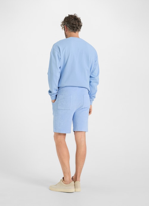 Slim Fit Shorts Terry cloth - Shorts marina blue