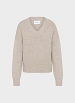 Casual Fit Strick Cashmere Blend - Pullover dusty taupe mel.