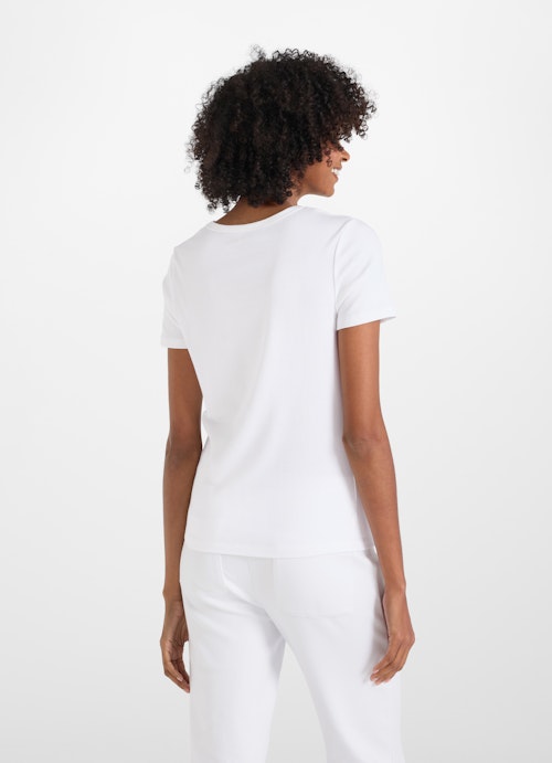 Coupe Slim Fit T-shirts Jersey Modal - T-Shirt white