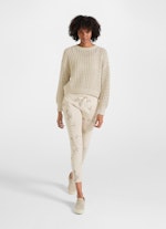 Casual Fit Strick Lockstrick - Pullover almond milk