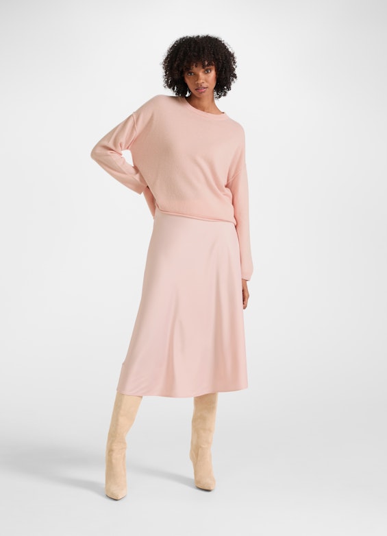 Oversized Fit Strick Cashmere Blend - Pullover pale pink